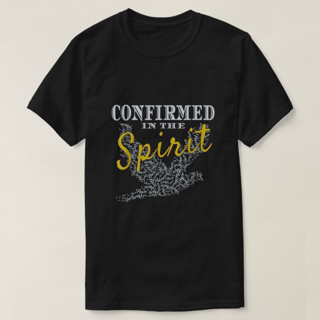 T-shirt Confirmé Dans L'Esprit Confirmation Peace Dove (Design devant)