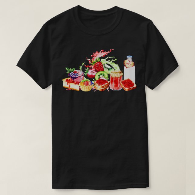 T-shirt Confiture et fruits (Design devant)