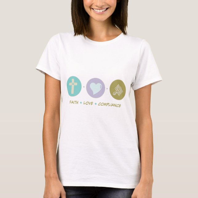 T-shirt Conformité d'amour de foi (Devant)