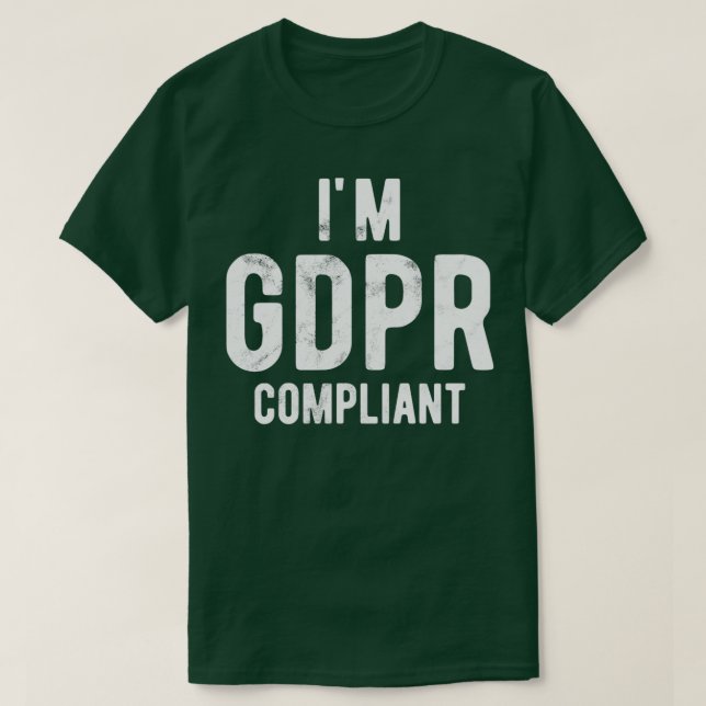 T-shirt Conformité GDPR Ix27m (Design devant)
