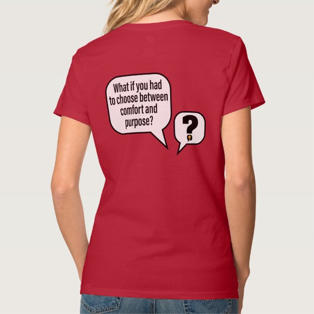T-shirt Confort ou objet - rouge (Dos)
