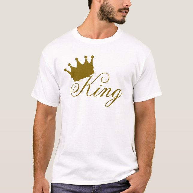 T-shirt Confort Premium pour Hommes Graphique Roi (Devant)