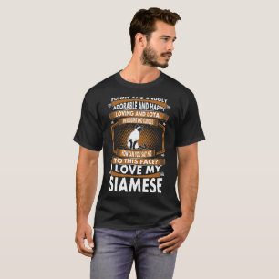 T-shirt Confortablement siamois intelligent loyal adorable
