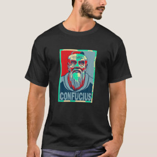 T-shirt Confucius Chinese Teacher Style Pop Art T S