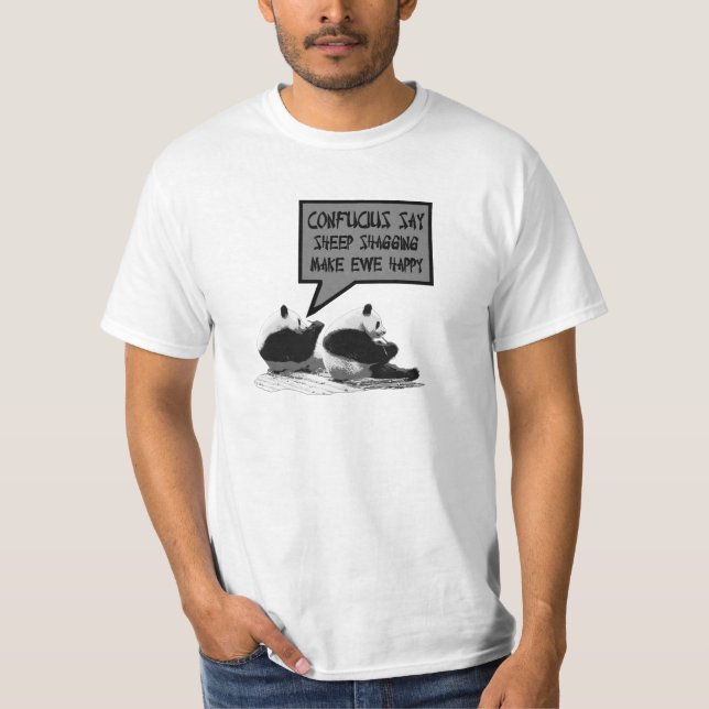 T-shirt Confucius disent la valeur (Devant)