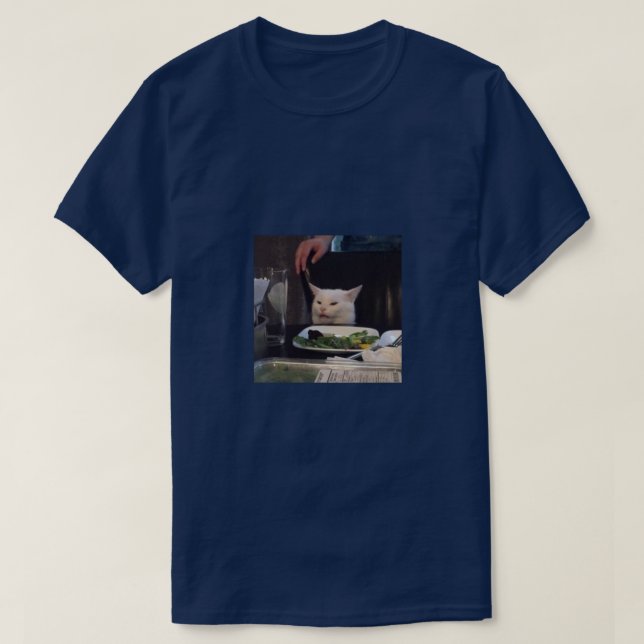 T-shirt Confus Dinner Cat (Design devant)