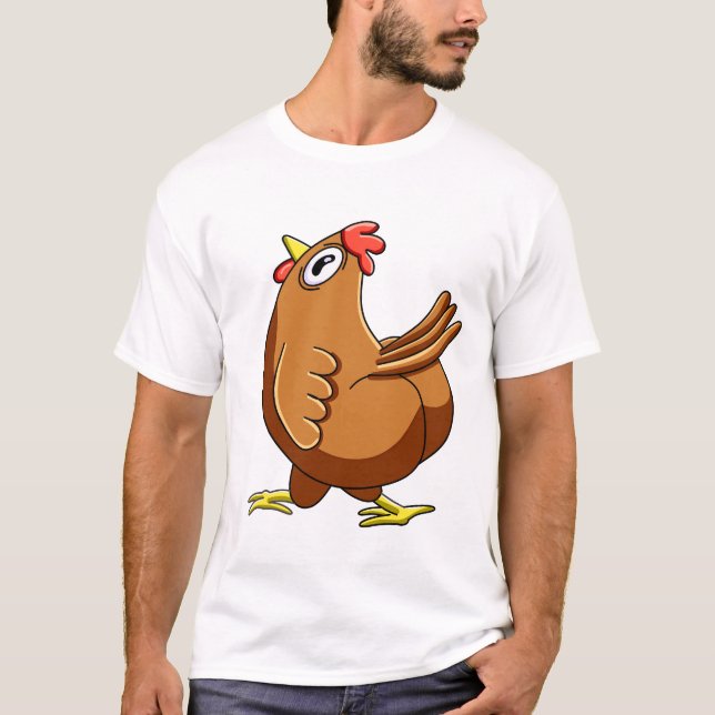 T-shirt Confused Chicken Meme (Devant)