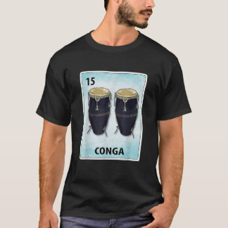 T-shirt Conga Cartes Mexicaines T Chemise