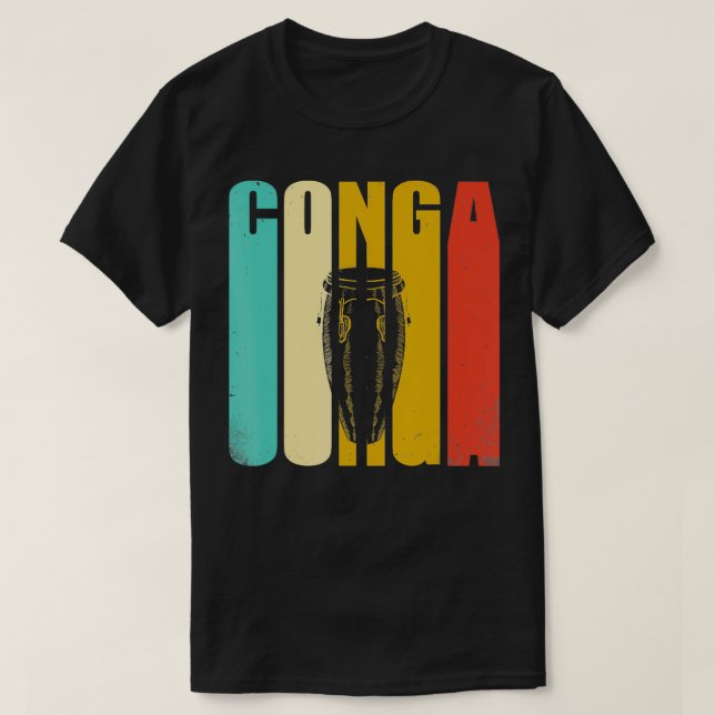 T-shirt Conga vintage (Design devant)