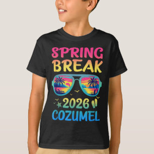 T-shirt Congé de printemps Cozumel 2026 Voyage de vacances