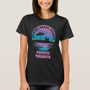 T-shirt Congé de printemps Puerto Vallarta Coucher de sole
