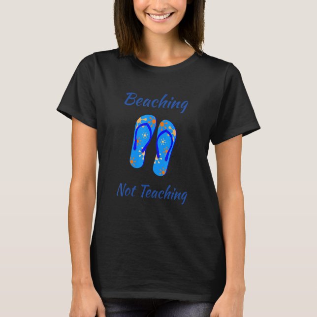 T-shirt Congés d'été des enseignants et non enseignement (Devant)