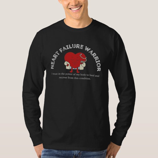 T-shirt Congestive Heart Failure Warrior  Heart Health Mot (Devant)