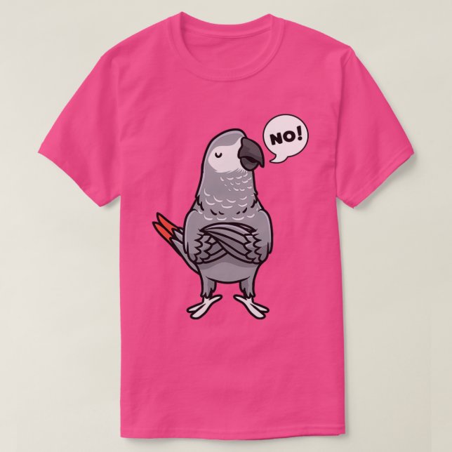 T-shirt Congo Afrique Gris Perroquet 1 (Design devant)