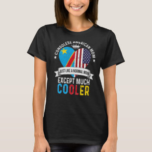 T-shirt Congo American Mom Fête des mères Mama Congo Drape