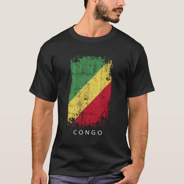 T-shirt Congo Pays Drapeau Congo (Devant)