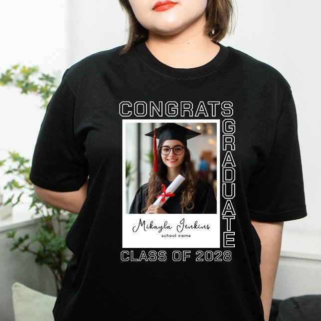 T-shirt Congrats Graduate Matching Family Custom Photo (Créateur téléchargé)