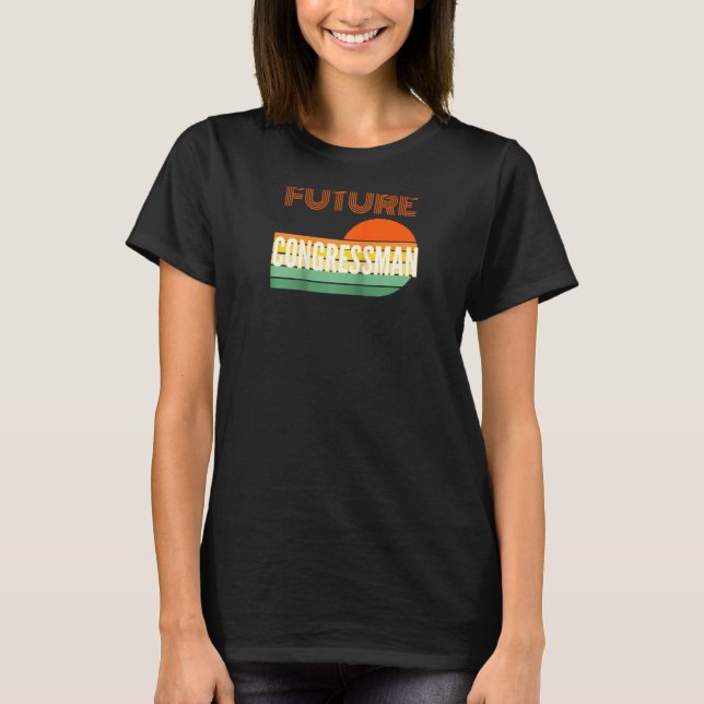 T-shirt Congressman, futur député Raglan (Devant)