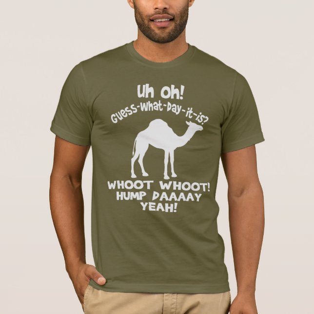 T-shirt Conjecture de chameau de journée en milieu de (Devant)
