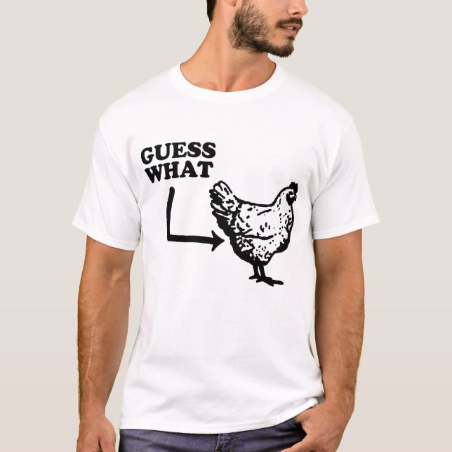 T-shirt Conjecture quel poulet drôle de bout de poulet (Devant)