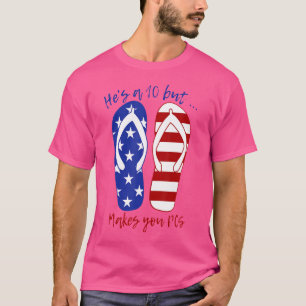 T-shirt Conjoint Militaire Il Est Un 10 Mais Vous Fait Pcs