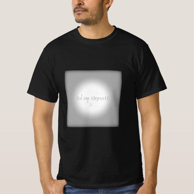 T-shirt Connais-toi toi-même - Socrate (Devant)