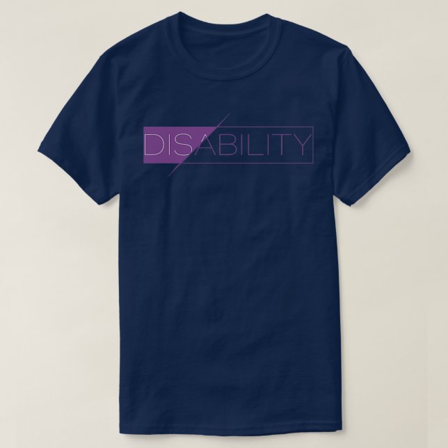 T-shirt Connaissance de la capacité des personnes handicap (Design devant)