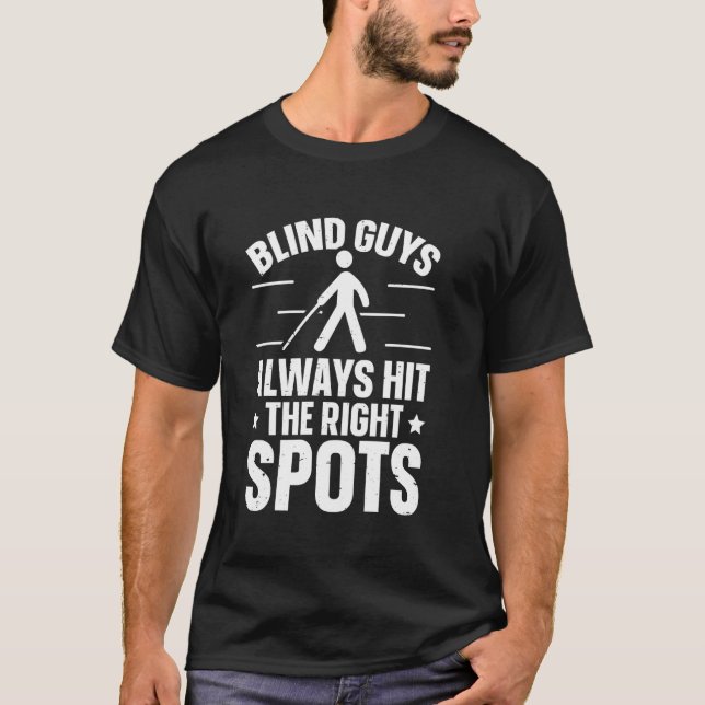 T-shirt Connaissance de la cécité Drôle Citation pour hand (Devant)