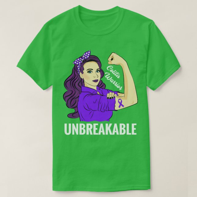 T-shirt Connaissance de la colite Ulcerative Crohns Guerri (Design devant)