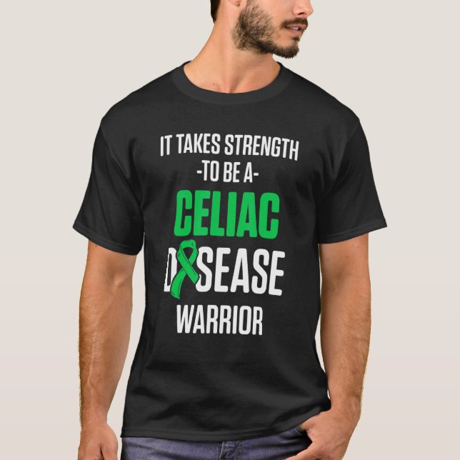 T-shirt Connaissance de la maladie coeliaque Survivant Gue (Devant)