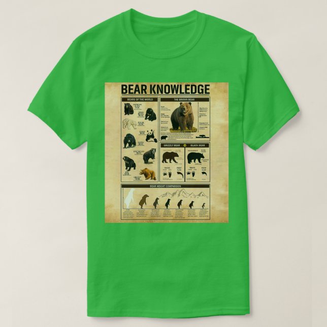 T-shirt Connaissance de l'ours et de l'ours de lapin 2 (Design devant)