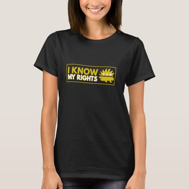 T-shirt Connaissances constitutionnelles CONNAISSEZ MES DR (Devant)