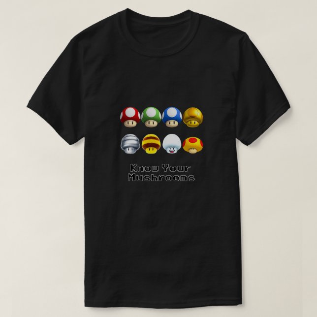 T-shirt Connaissez vos champignons (Design devant)