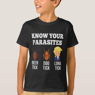 T-shirt Connaissez vos parasites Anti-Trump Funny Tick Res