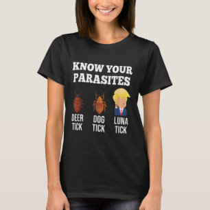 T-shirt Connaissez vos parasites Anti-Trump Funny Tick Res