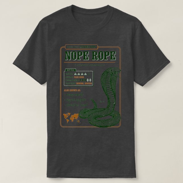 T-shirt Connaissez votre corde de Nope AKA Snake Funny Sna (Design devant)