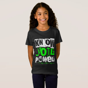 T-Shirt Connaissez Votre Puissance Affiches de Motivation 