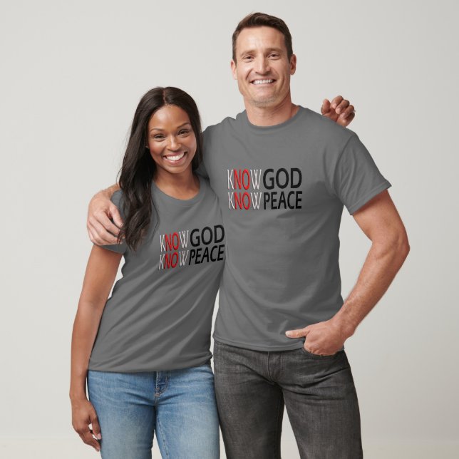 T-shirt Connaître Dieu connaître la paix (Unisexe)