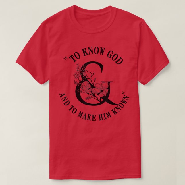 T-shirt Connaître Dieu et le faire connaître CC Conv class (Design devant)