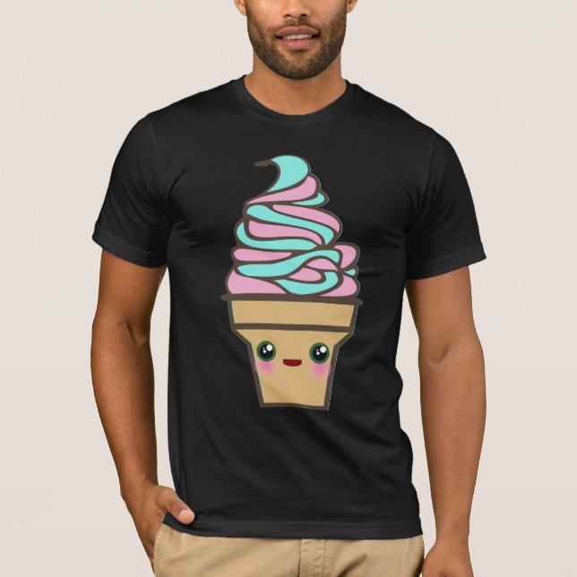 T-shirt Conne de glace de la grotte de Kawaii (Devant)