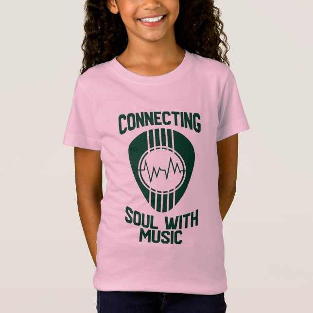 T-Shirt Connecter l'âme à la musique (Devant)