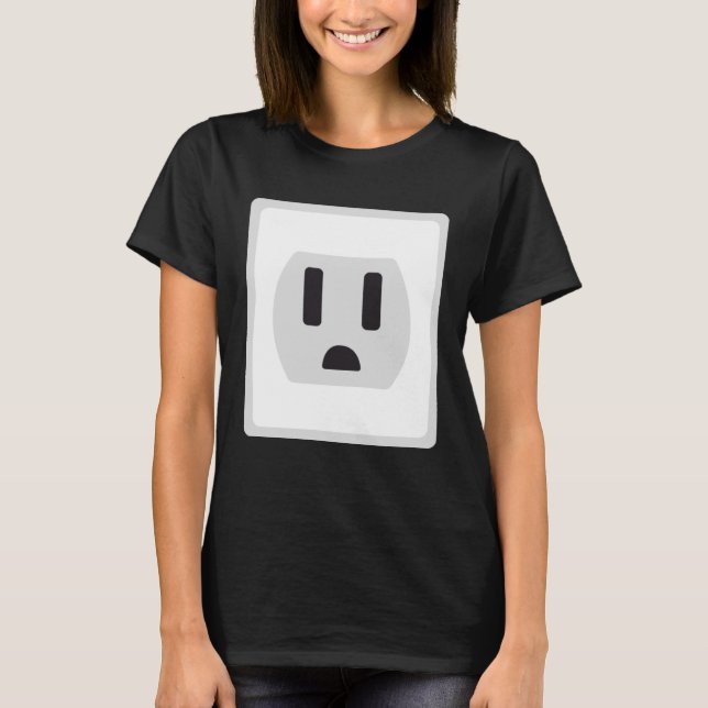 T-shirt Connecteur Easy Plug Et Socket Couple Halloween Co (Devant)