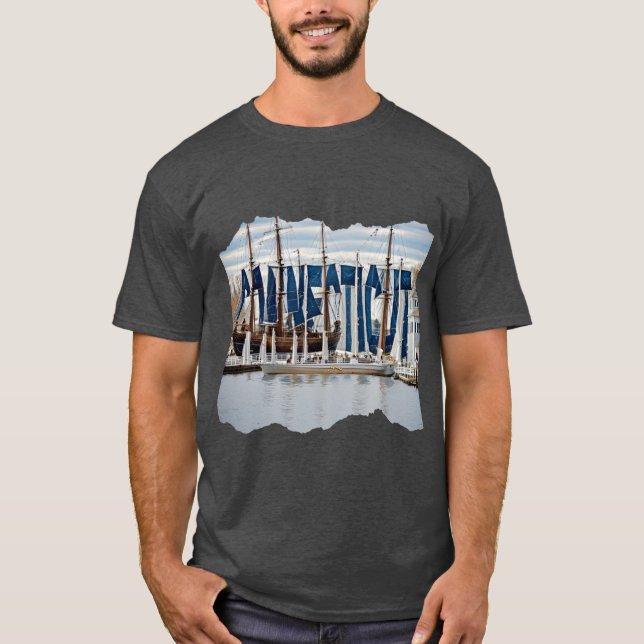T-shirt CONNECTICUT 24 1 Grande taille (Devant)