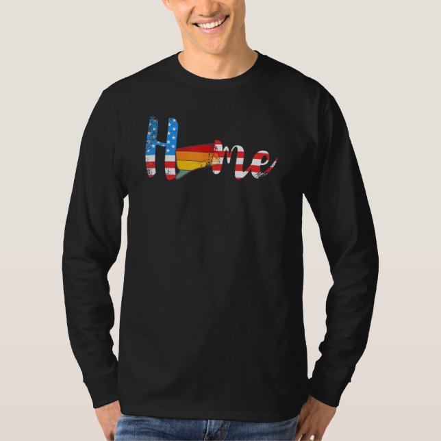 T-shirt Connecticut Home State Pride Map Usa (Devant)