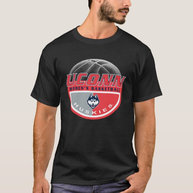T-shirt Connecticut Huskies Women s Basketball Dunk Navy (Devant)