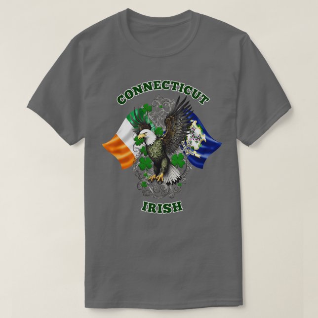 T-shirt Connecticut irlandais (Design devant)