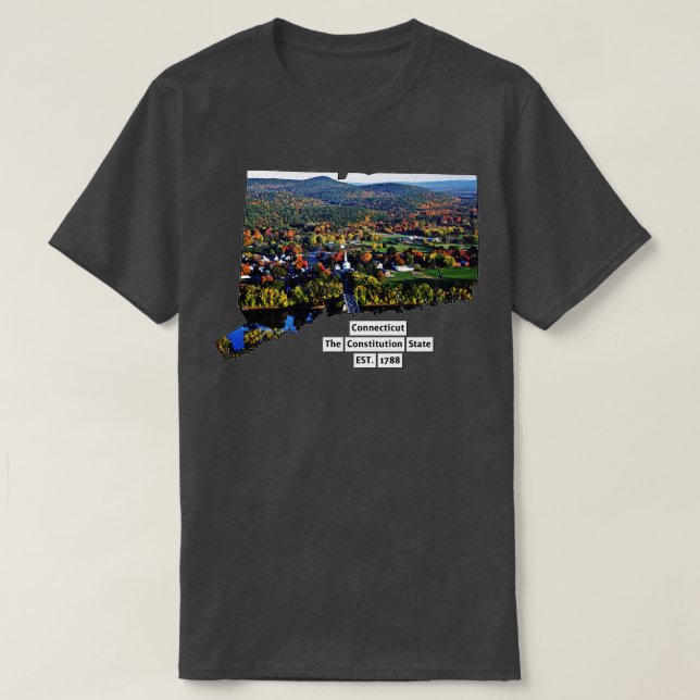 T-shirt Connecticut USA (Design devant)