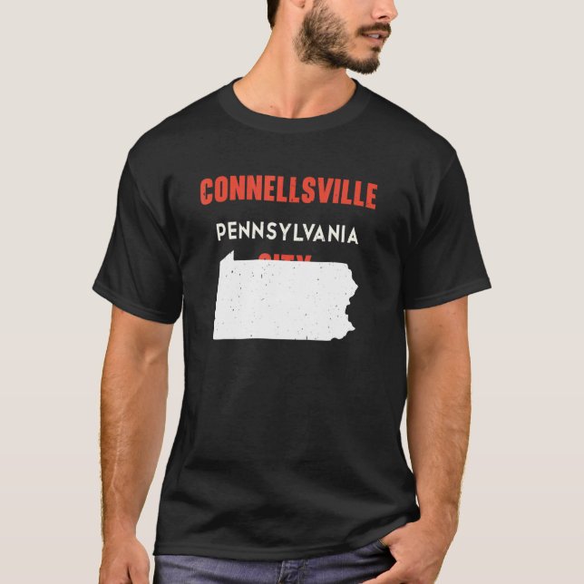 T-shirt Connellsville Pennsylvanie USA State America (Devant)
