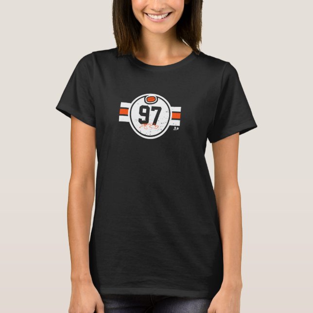 T-shirt Connor McDavid 97 - Hockey d'Edmonton (Devant)