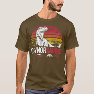 T-shirt Connor Saurus Personnalisé T Re Nom Noël Gif